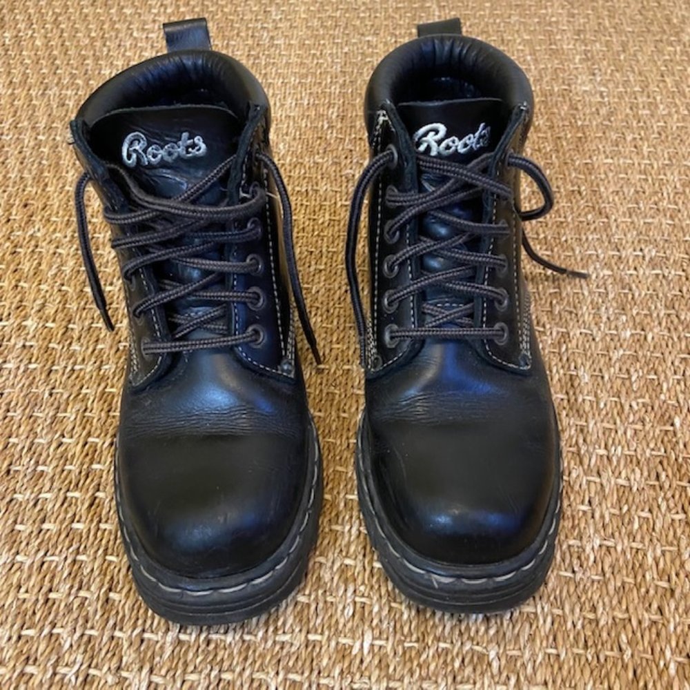 Vintage Roots Tuff Black Leather Boots